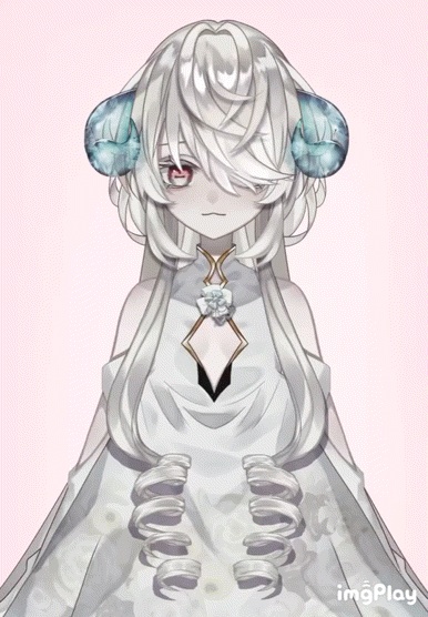 【完売】羊×幽霊モデル+キービジュ+三面図【VTS】