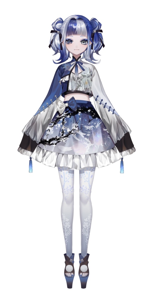 【完売】白青チャイナ風?女の子モデル