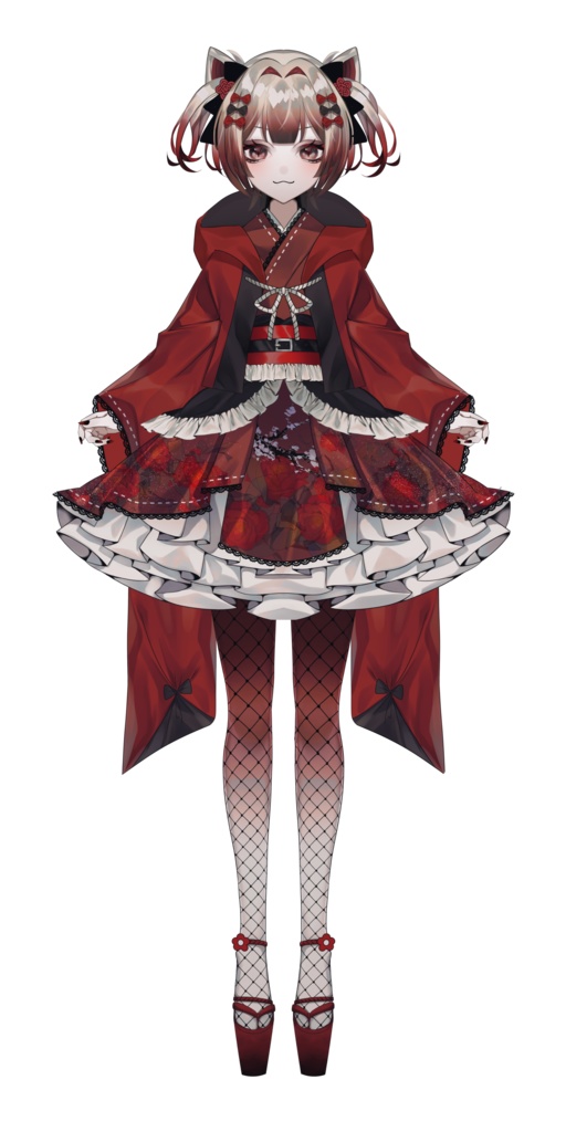 【限定一点!】赤ずきん×和風女の子モデル【VTS】