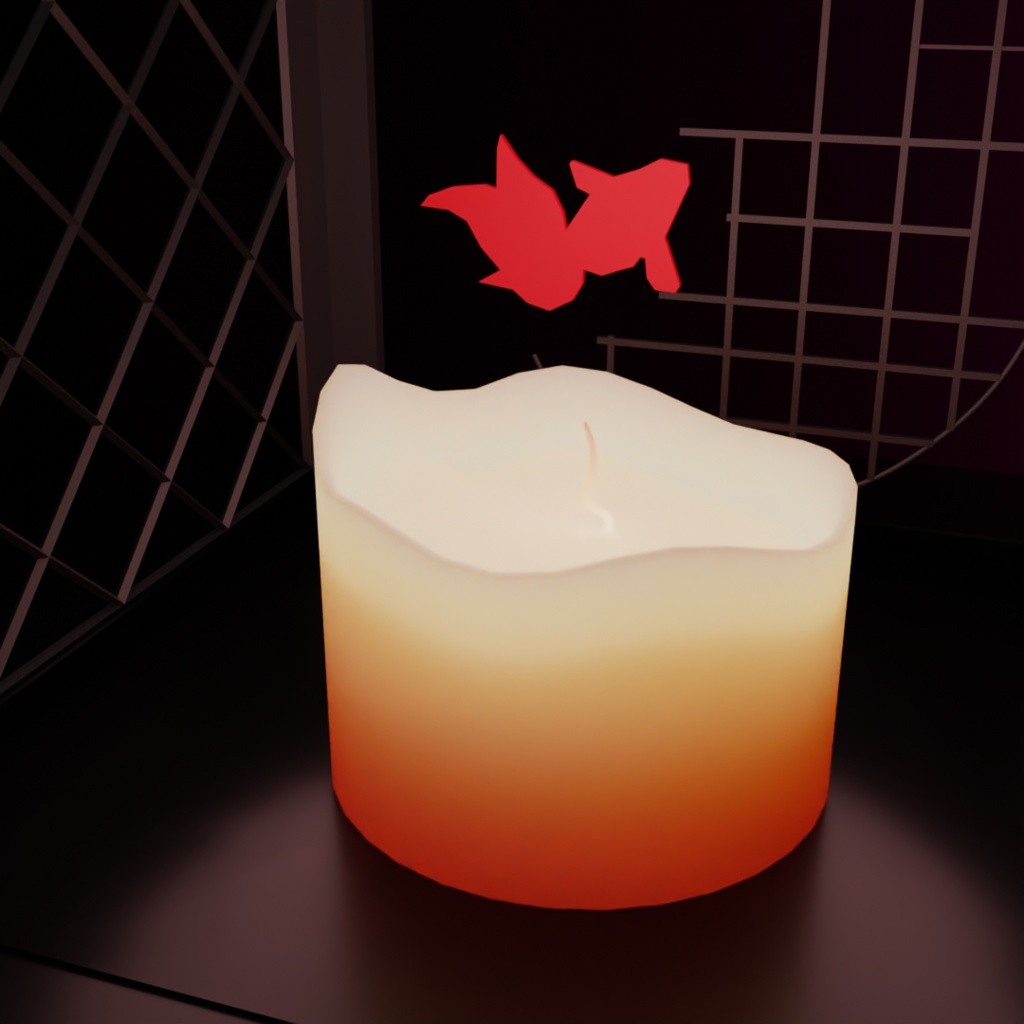 【3D素材】行燈 3色セット