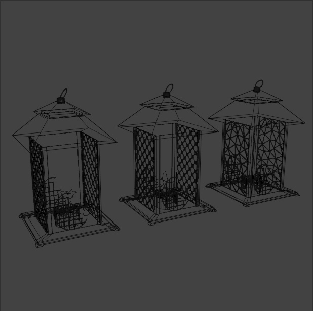 【3D素材】行燈 3色セット