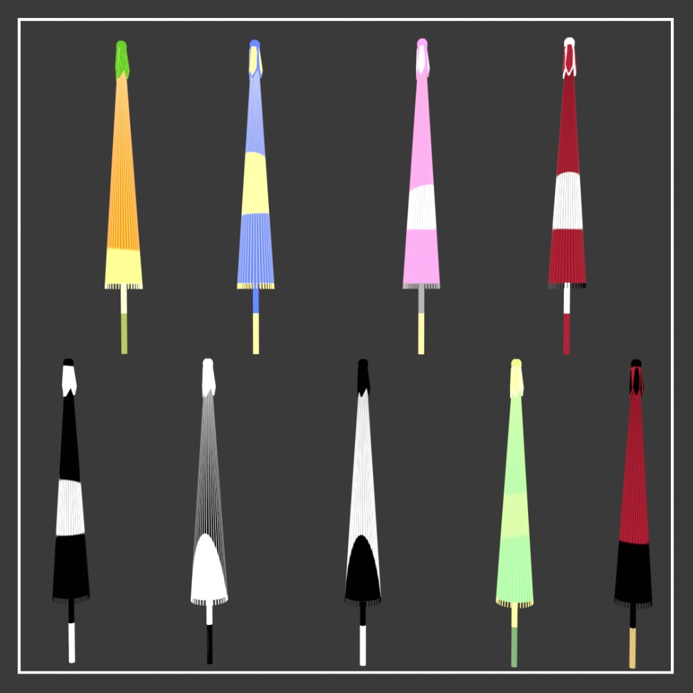 【VRChat】和傘-蛇の目傘-