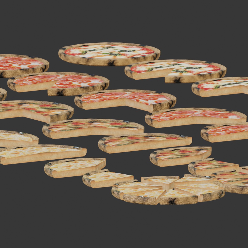 【全66点】リアルなピザ & キッチンカー付き