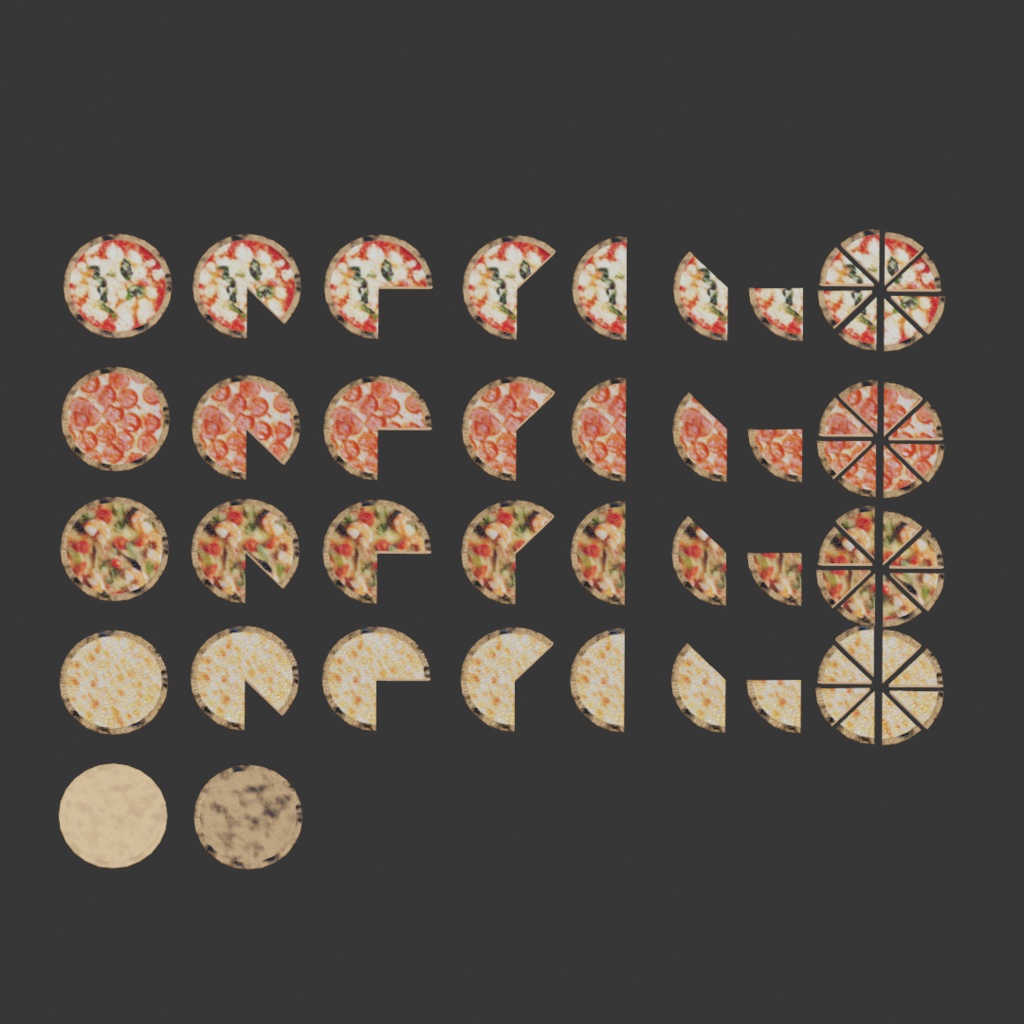 【全66点】リアルなピザ & キッチンカー付き