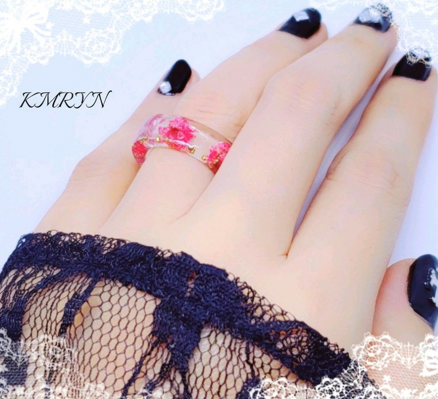 シンプルレジンリング①