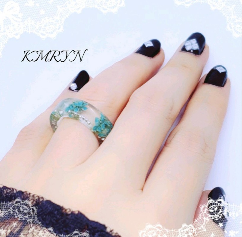 シンプルレジンリング②