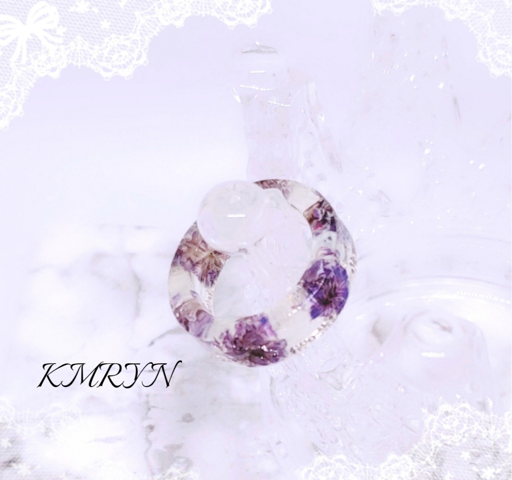 シンプルレジンリング⑥