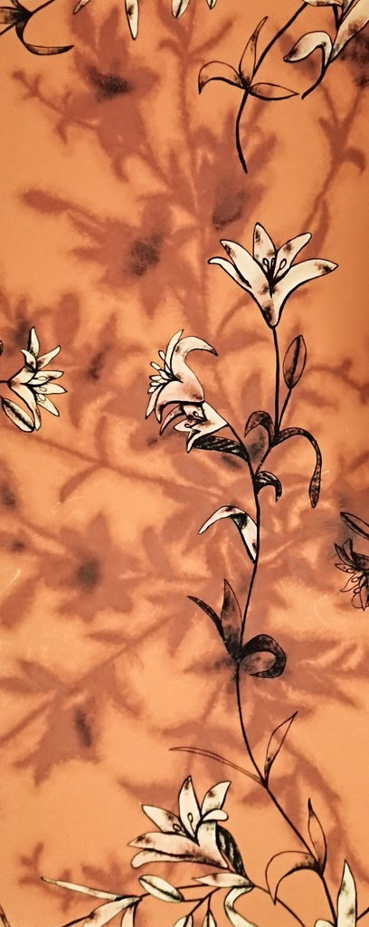 百合。花柄