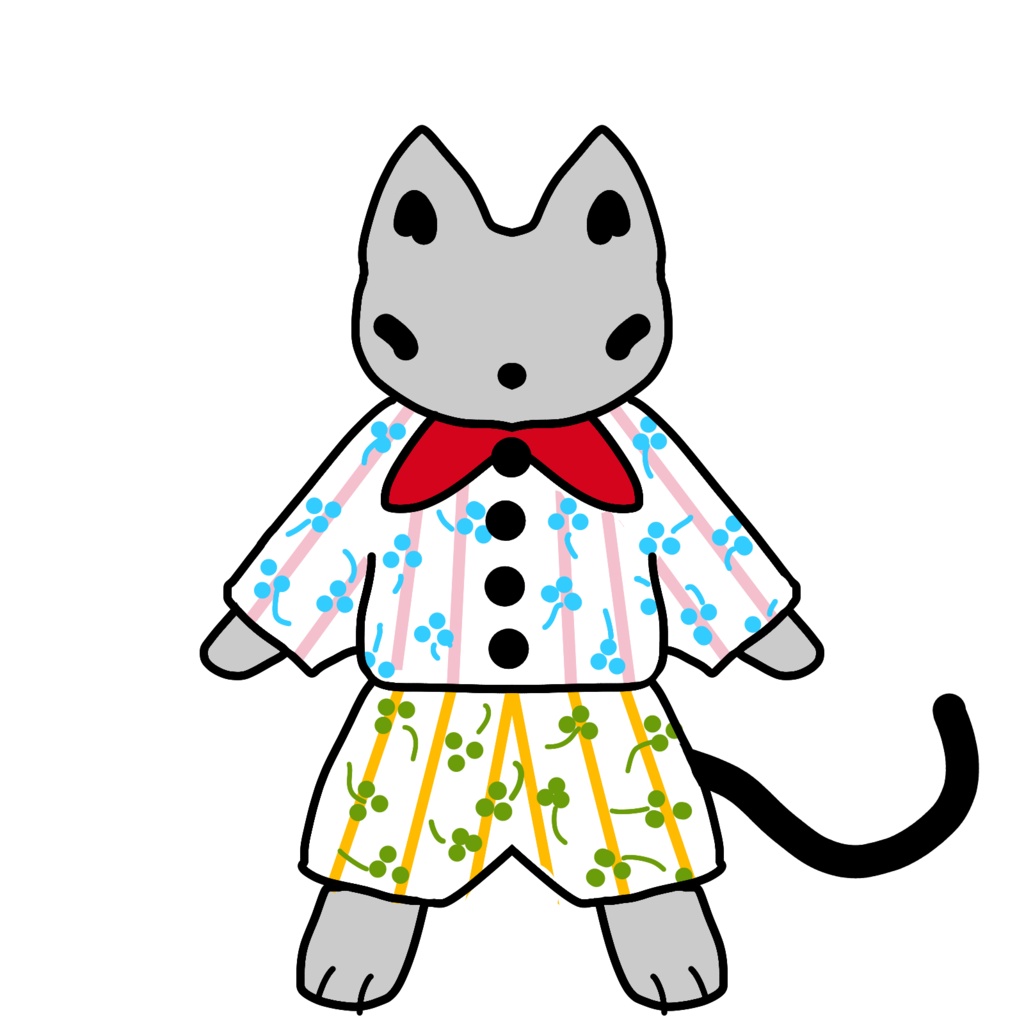 おしゃれ好きな猫