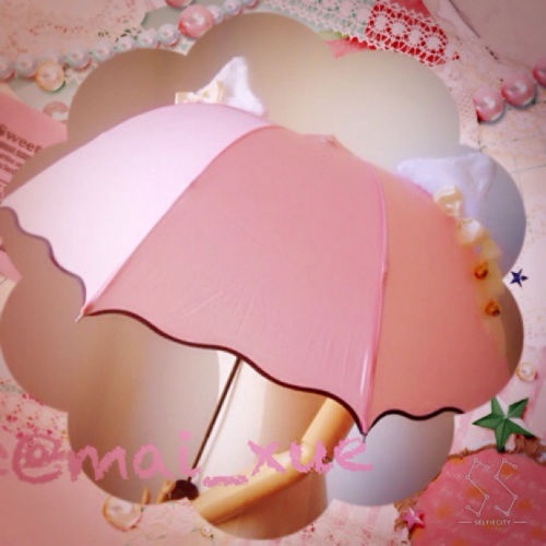 【即日発送】ネコ耳の折りたたみ傘