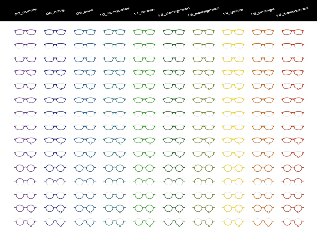 【無料あり】ココフォリア用選べる眼鏡