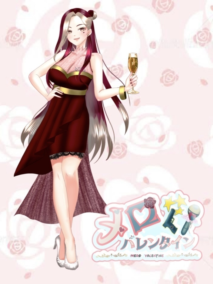 2周年記念メロバレンタインアクリルスタンド