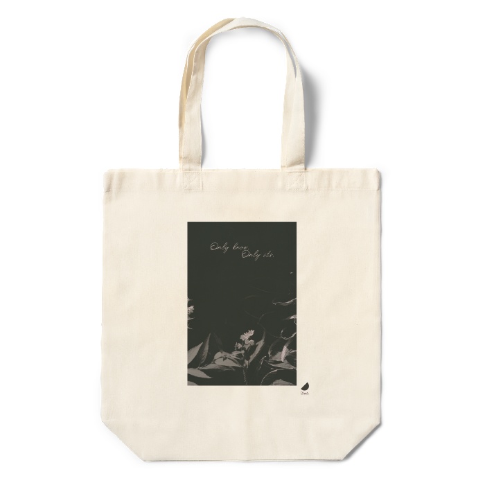 【受注生産】Only know,Only its.【マルシェバッグ 本体:黒】