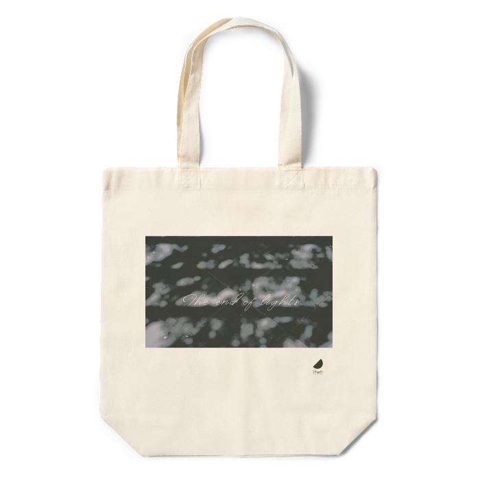 【受注生産】The end of lights.【マルシェバッグ ボディ:黒】