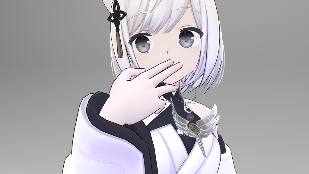 羽根型ネックレス&ピアス