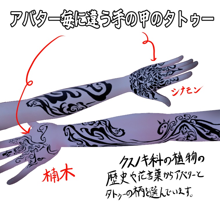 張るだけタトゥー~楠香~