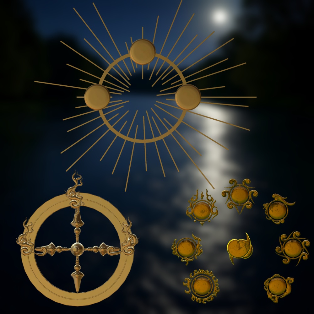 【MA対応】VRC想定アクセサリー光背