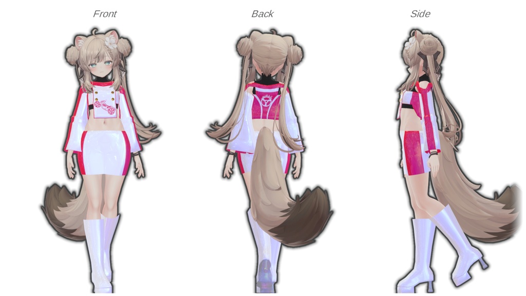 【VRChat対応】レースクイーン風3D衣装