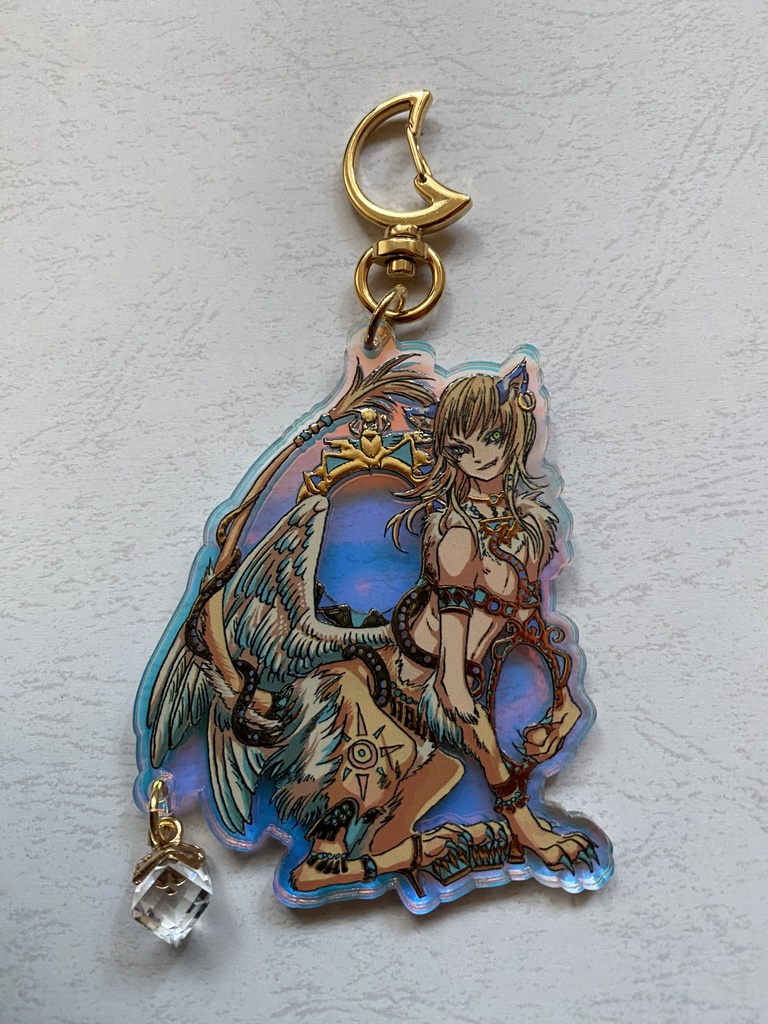 リュオーネ箔押しアクリルキーホルダー