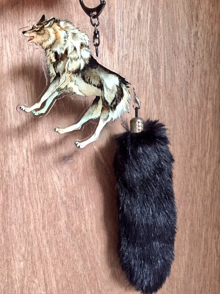 ロボとブランカアクリルキーホルダー再販【フェイクファーなし】