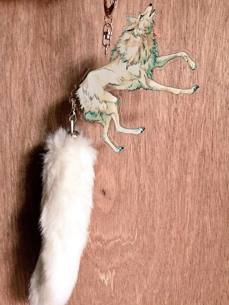 ロボとブランカアクリルキーホルダー再販【フェイクファーなし】