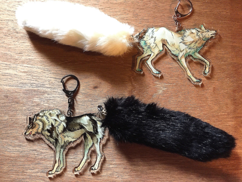 ロボとブランカアクリルキーホルダー再販【フェイクファーなし】