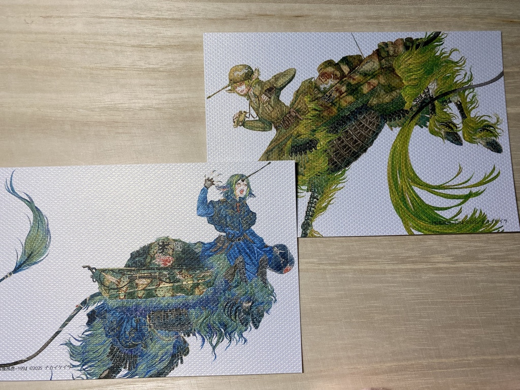 ポストカード2枚セット各種(戦車麒麟orエレファント)