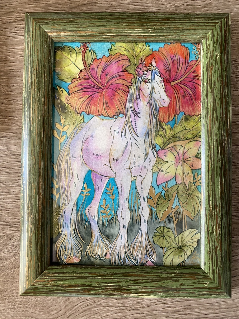 馬の絵の原画たち