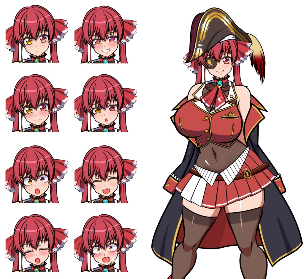 宝鐘マリン立ち絵素材PSD