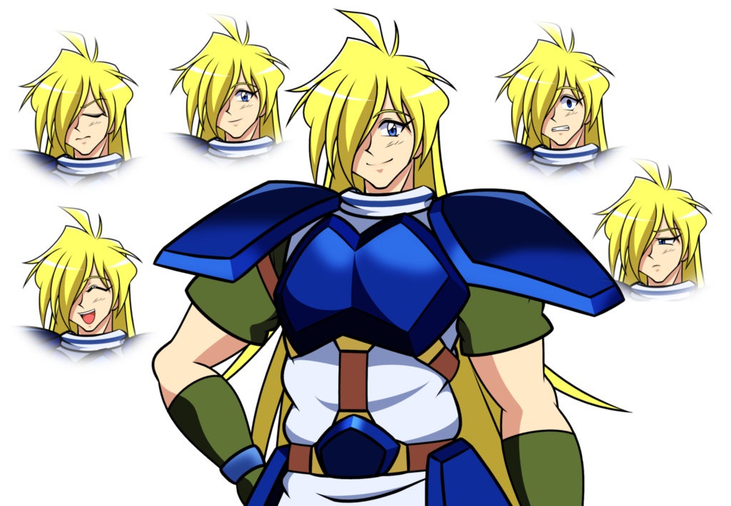 スレイヤーズ　ガウリイ＝ガブリエフ立ち絵素材PSD