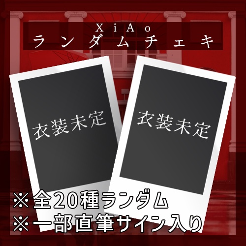 🕊️【6月】XiAoランダムチェキ🕊️