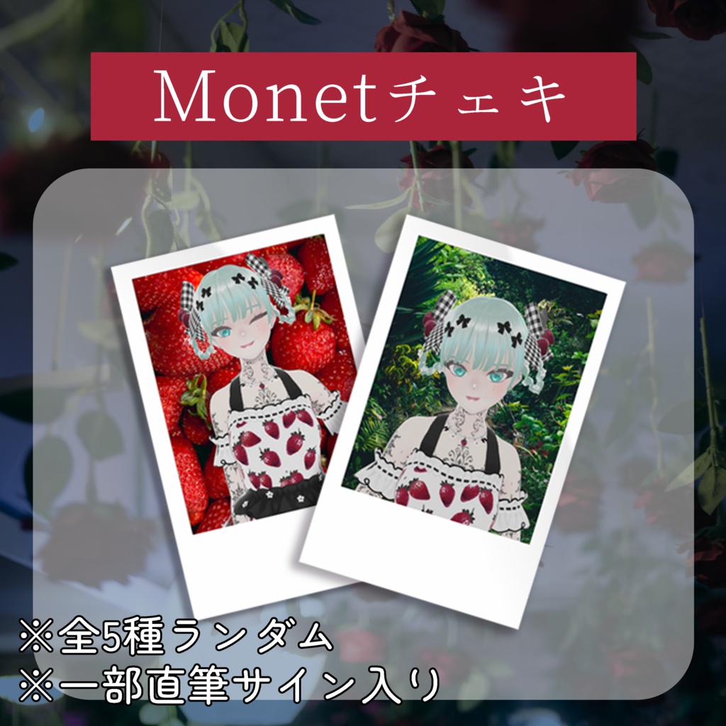 🕊️【7月】Monetランダムチェキ🕊️