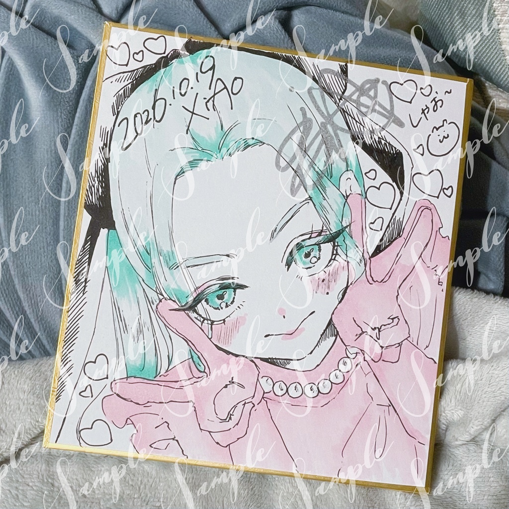 🕊️【限定1枚】XiAo手描きミニ色紙🕊️