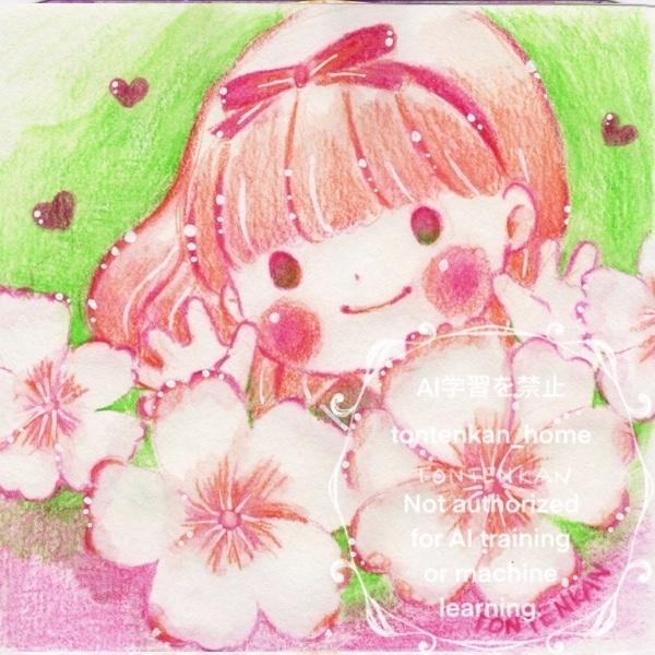 【原画】花とえがお
