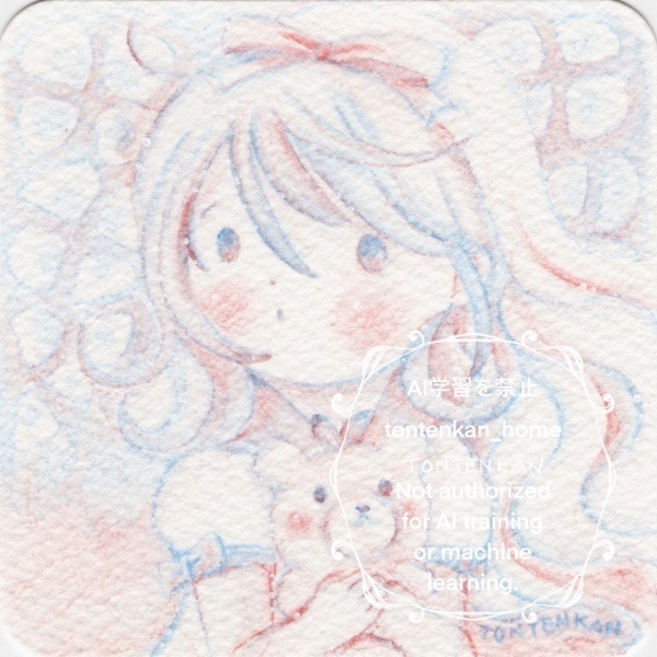 sold out【夏の期間限定🌻】てのひらペーパー原画【F】