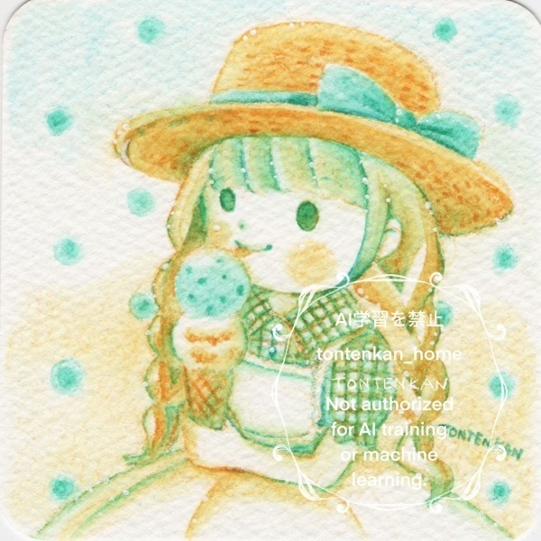 【夏の期間限定🌻】てのひらペーパー原画【H】