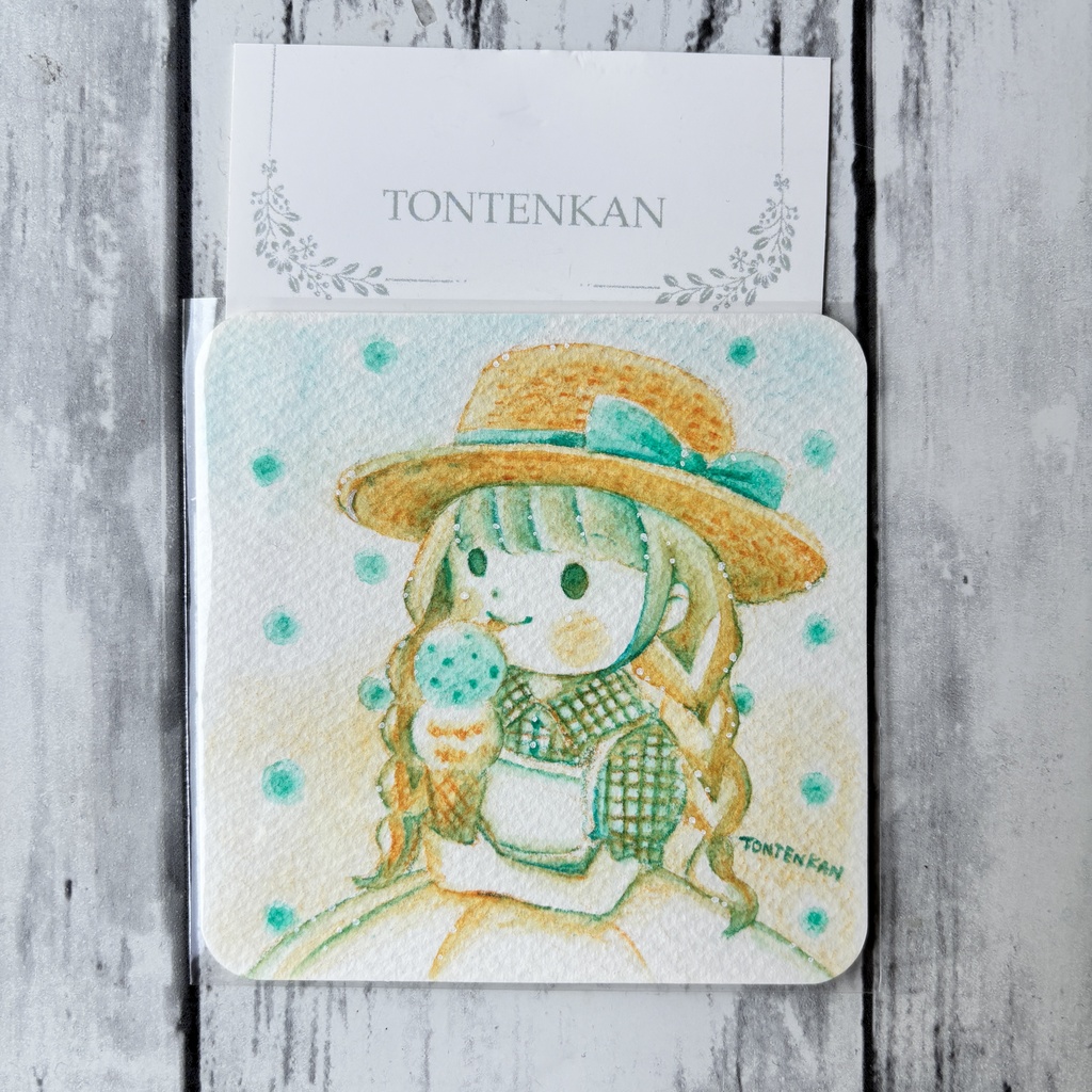 【夏の期間限定🌻】てのひらペーパー原画【H】