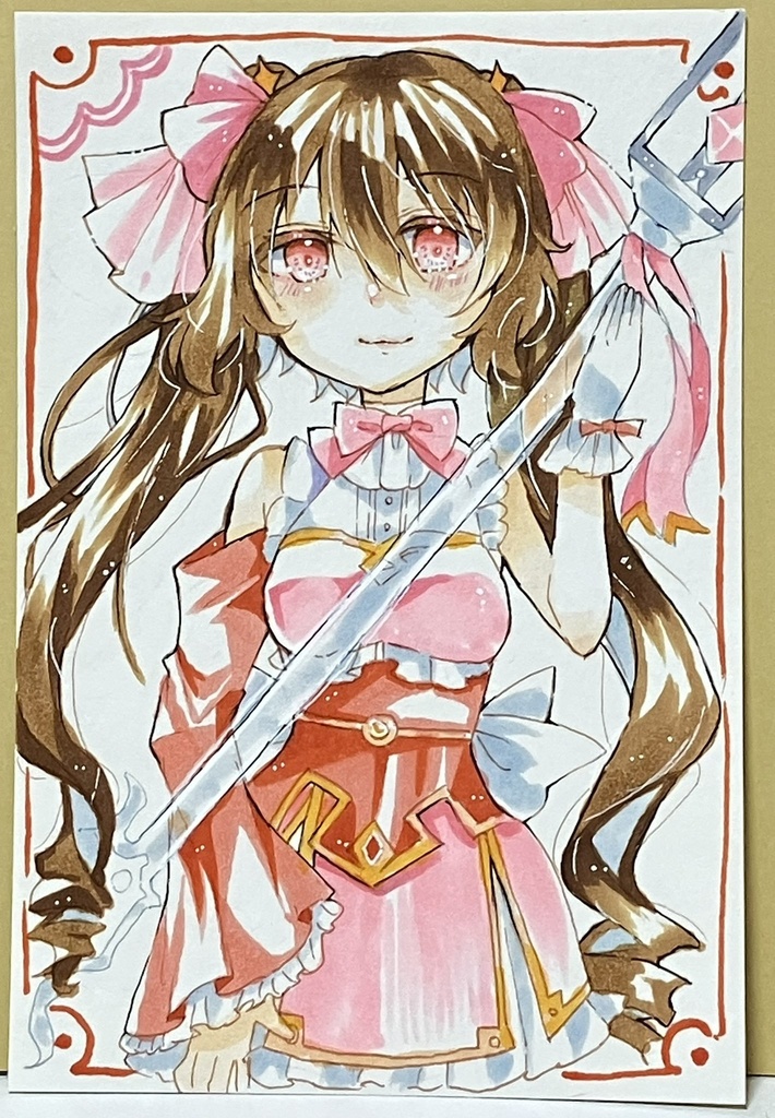 【原画】ピンクカラーの魔法少女
