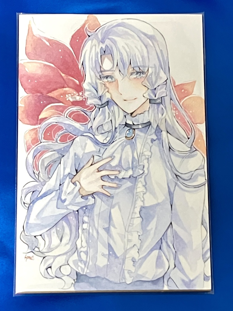 【ポスカサイズ原画】ポインセチアとルークス