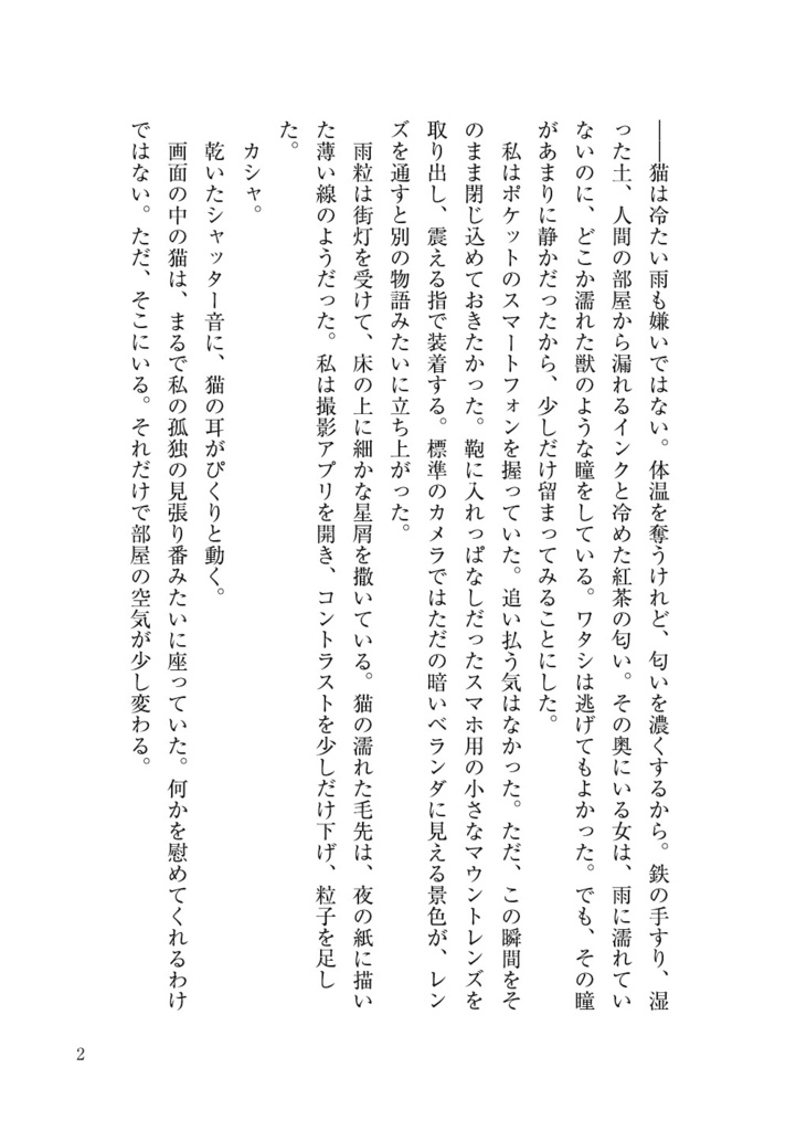 雨の夜、ベランダにいた小さな同居人