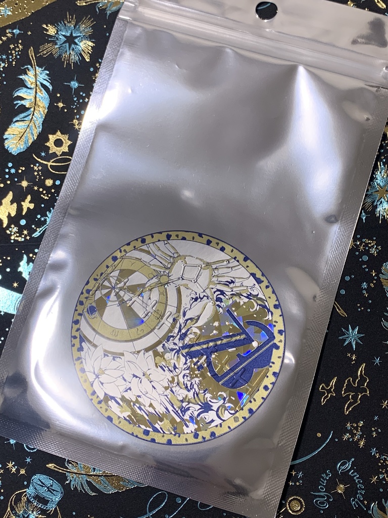 7/3 箔押し誕生日ステッカー(1枚入)