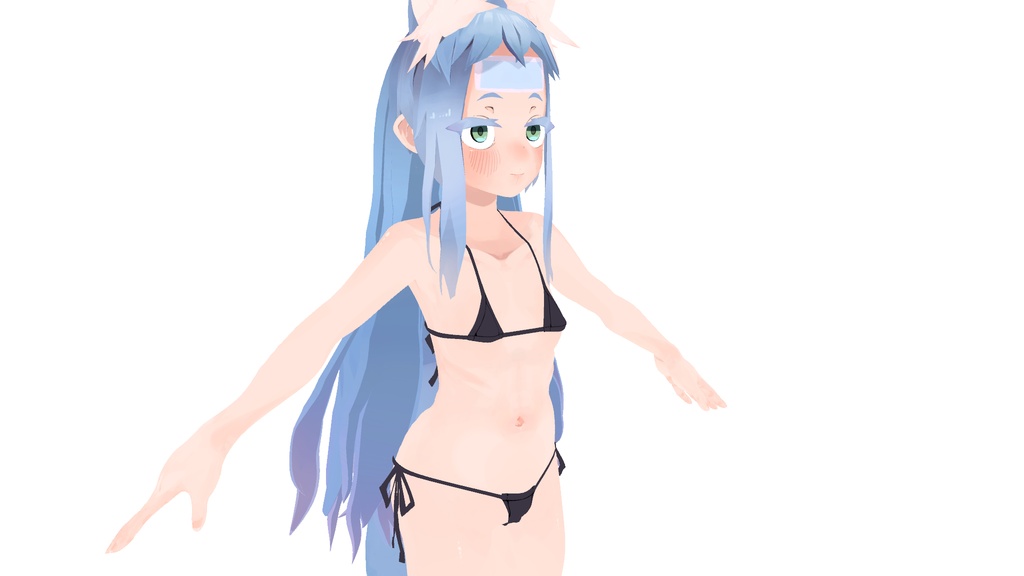 きつねの女の子（MMDモデル）