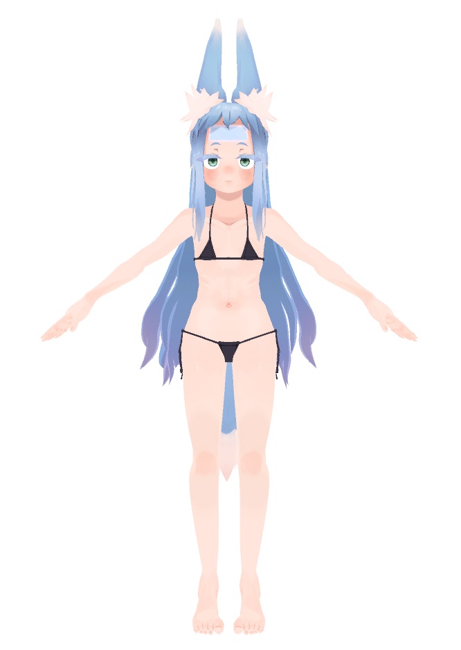 きつねの女の子(MMDモデル)