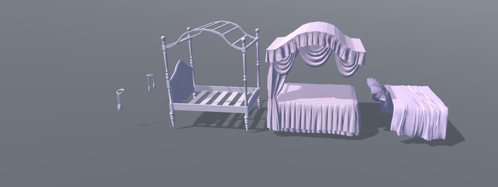 天蓋付きおひめさまベッド