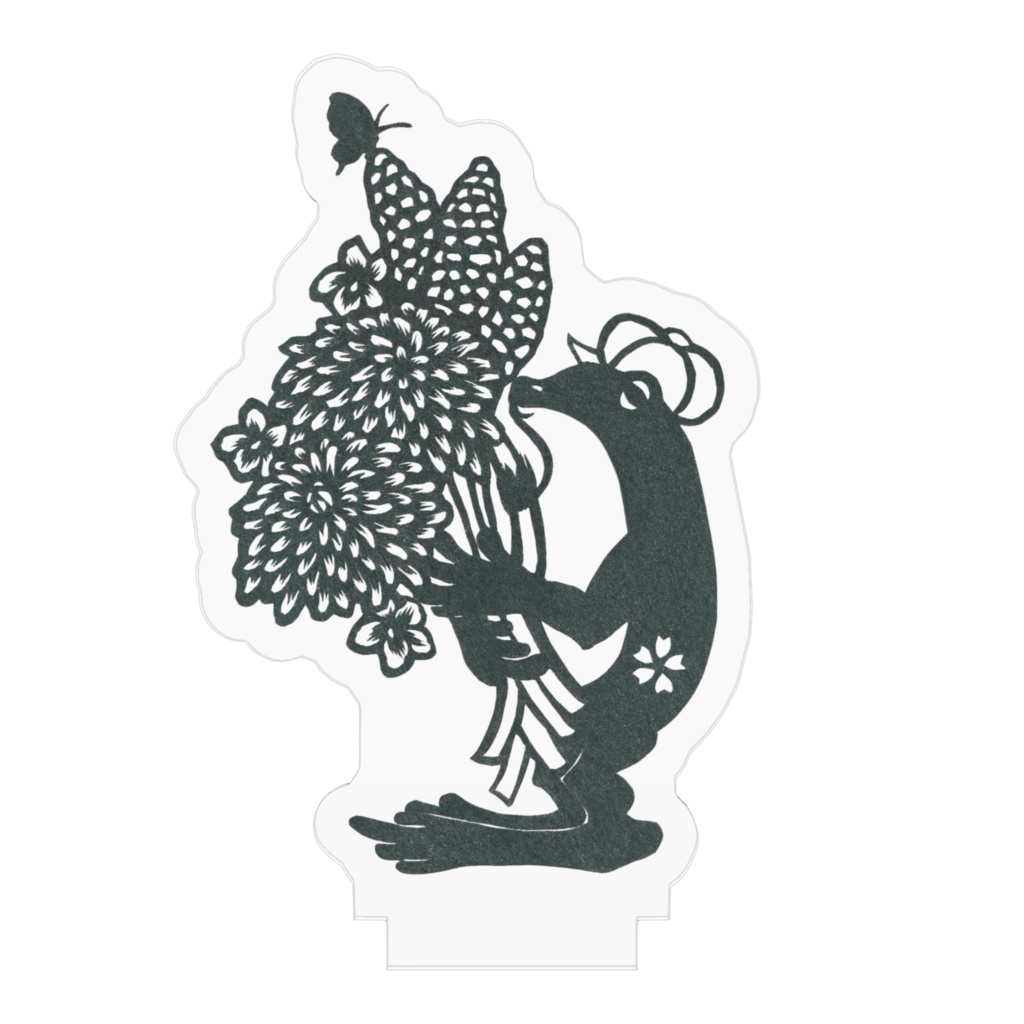 雪国の初春を喜ぶザワ🌼/アクリルスタンド《新潟県に変装ザワたろー》