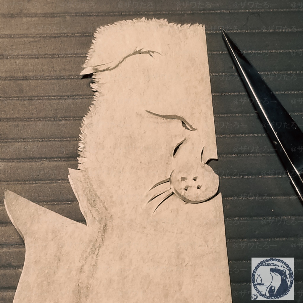 松之山の猫・ぷりん🐱_サコッシュ【新潟県×もふもふ毛🐸✂シリーズ】