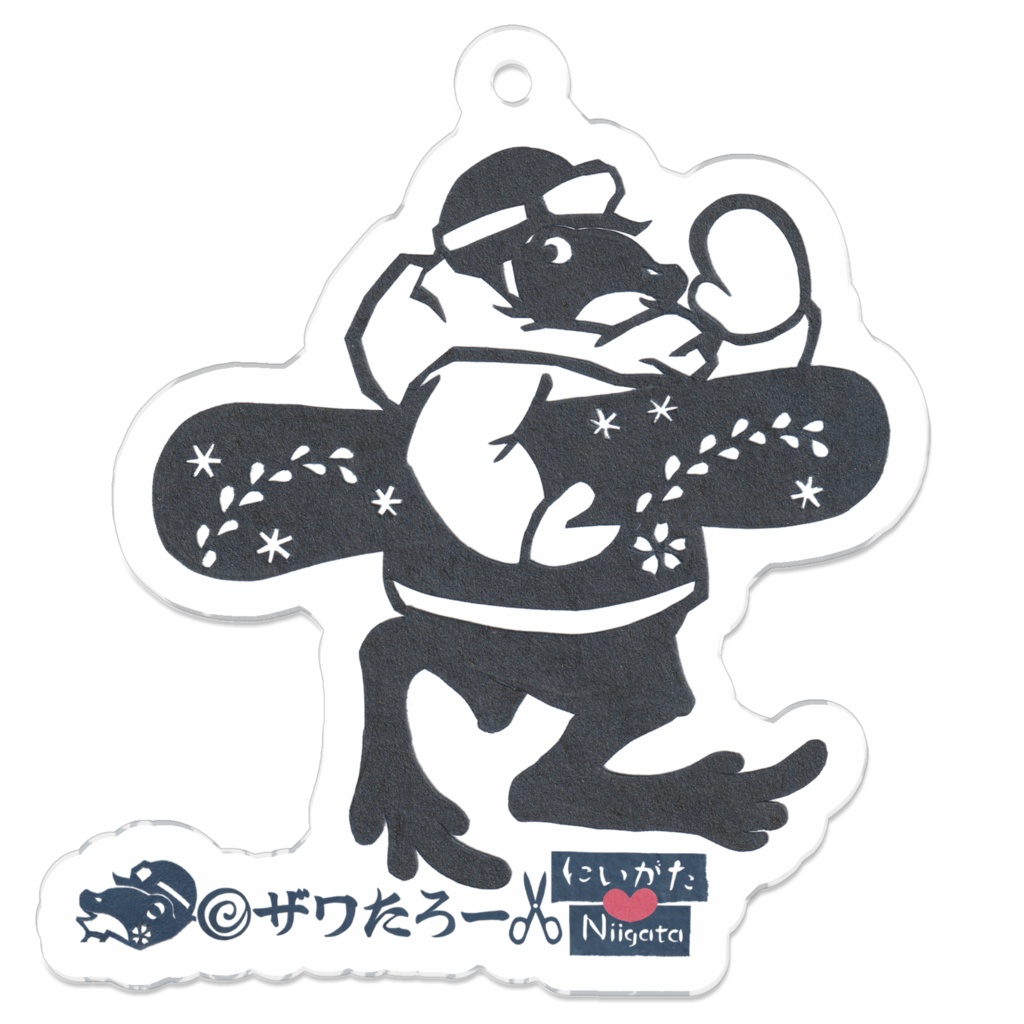 スノボ安全祈念ザワ🐸🍀《新潟県に変装ザワたろー》_アクキー