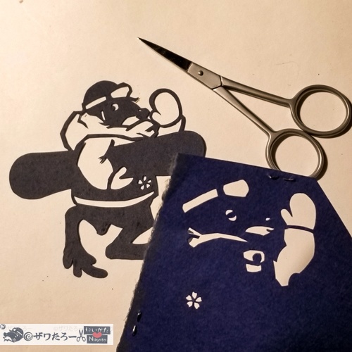 スノースクート安全祈念ザワ🐸🍀《新潟県に変装ザワたろー》_アクキー