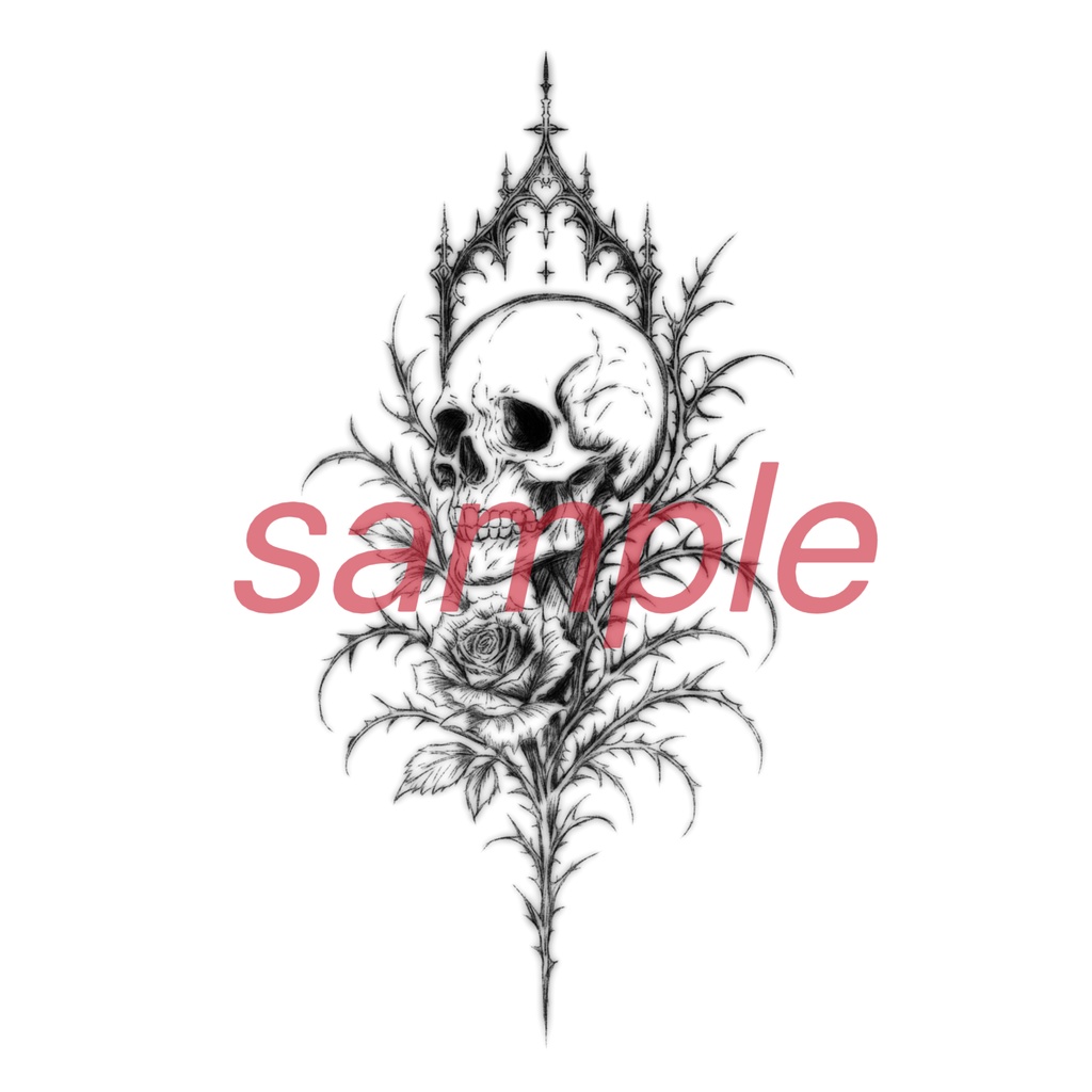 【FREE】タトゥーテクスチャ - Gothic Collection