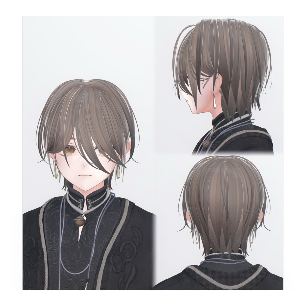 【14Avatar】Noir Mist Hair